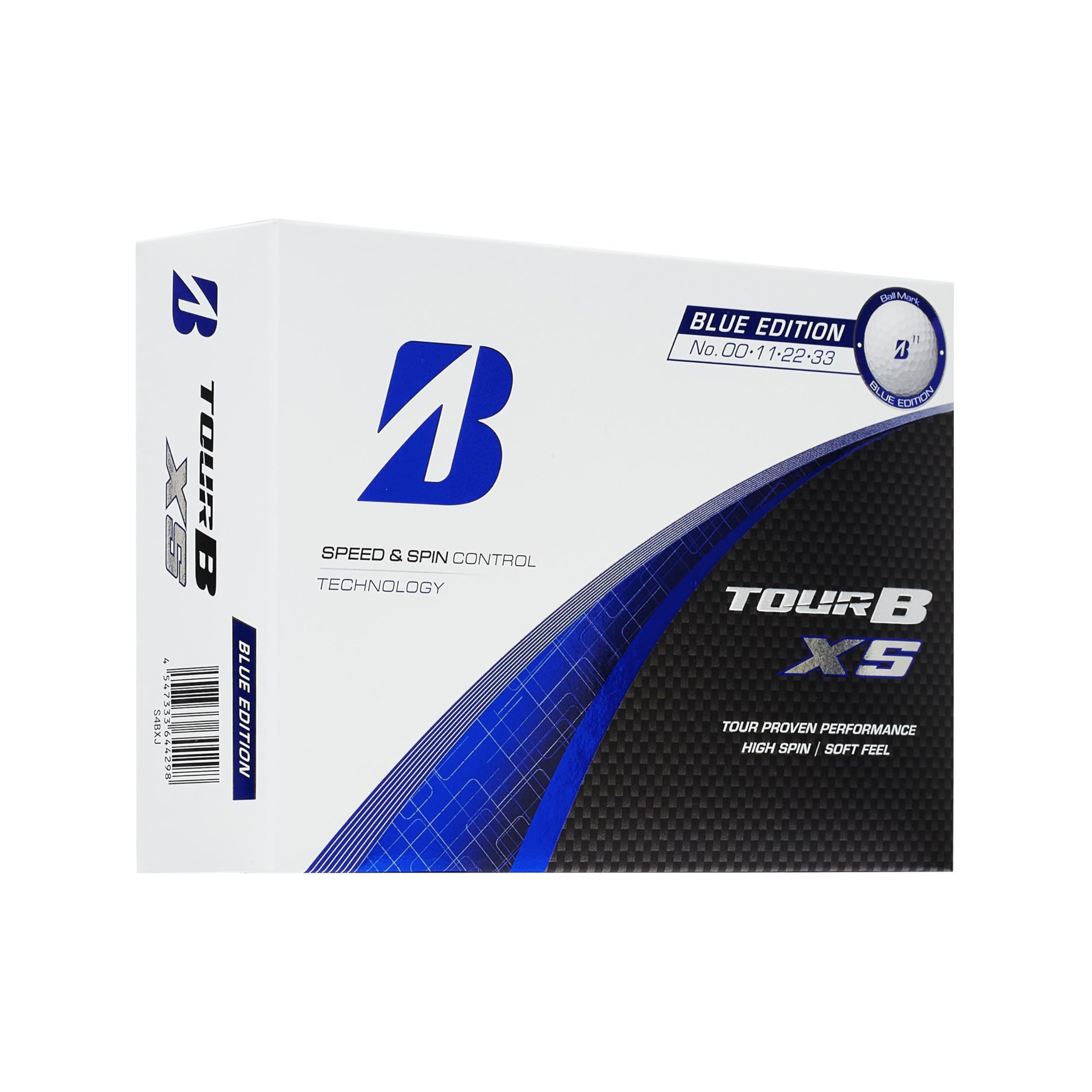 BRIDGESTONE(ブリヂストン)ゴルフボール TOUR B XS 2024年モデル 12球入 ホワイト BLUE EDITION S4BXJ