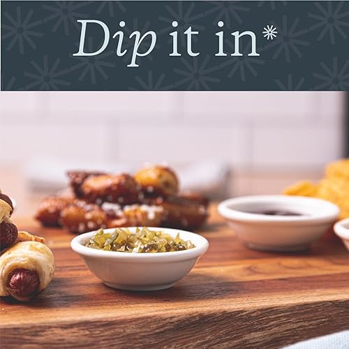 Miniatura 6 de Mini cuencos blancos, juego de 4 tazas de porcelana para salsa, cuencos para preparar cocción, cuencos redondos apilables para especias, mini tazón