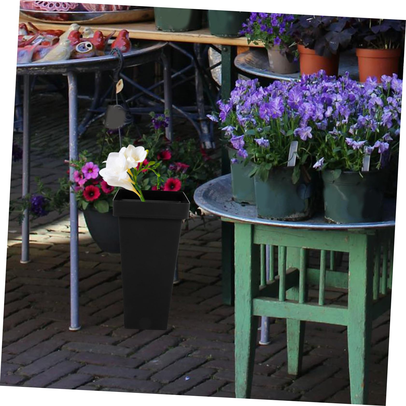 Operitacx Plastikblumeneimer Leicht und Robust Große Blumensträuße 2 Stück