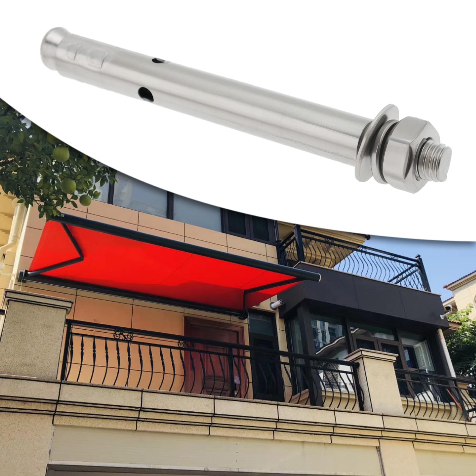 Briny River 10Pcs M8 x100 Expansion Bolts 304 Stainless Steel External Hex Expansion Bolts for Guardrails Security Doors Awnings Air 9.5x12.7mm - Image 3