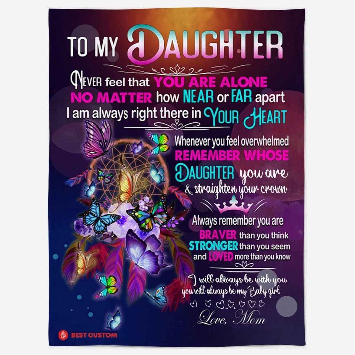 Gift for Daughter Blanket Birthday Gifts for Daughter