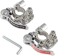 Vista 10 de SINGARO Conector de Abrazadera de Terminal de Batería de Automóvil, Conector de Abrazadera de Terminal de 4 Vías Positivo y Negativo de Liberación