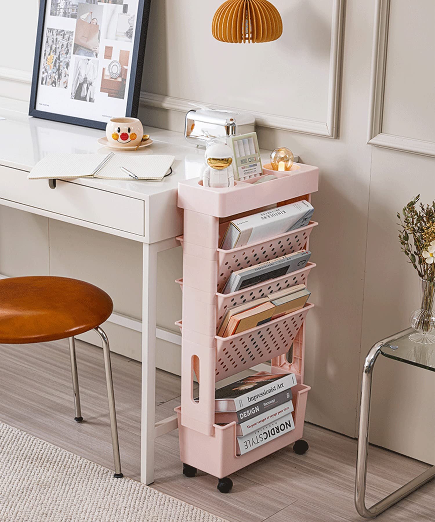 Amazon.co.jp: マガジンラック スリム 移動に便利なキャスター有り Amazon.co.jp: マガジンラック スリム 移動に便利なキャスター有り