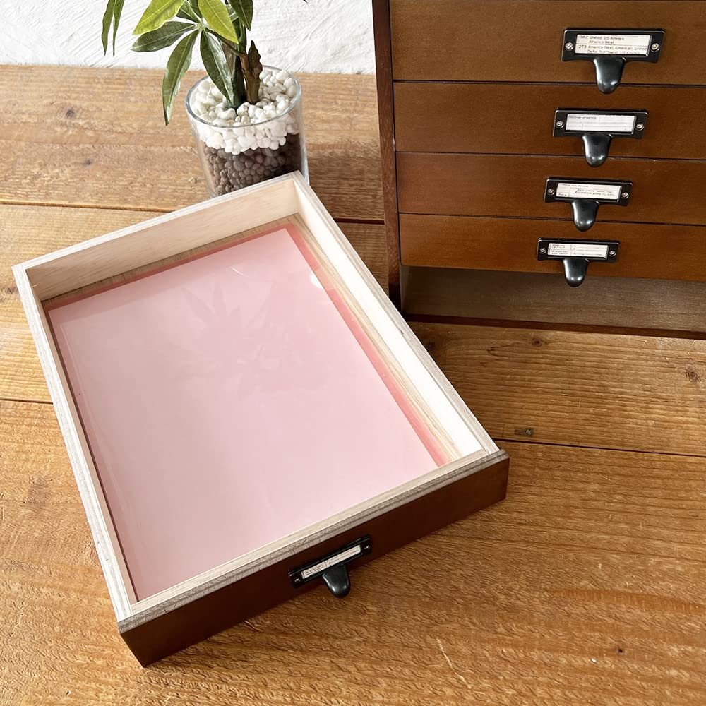 Amazon | 木製 書類ケース A4サイズ 5段 アンティーク 引き出し収納