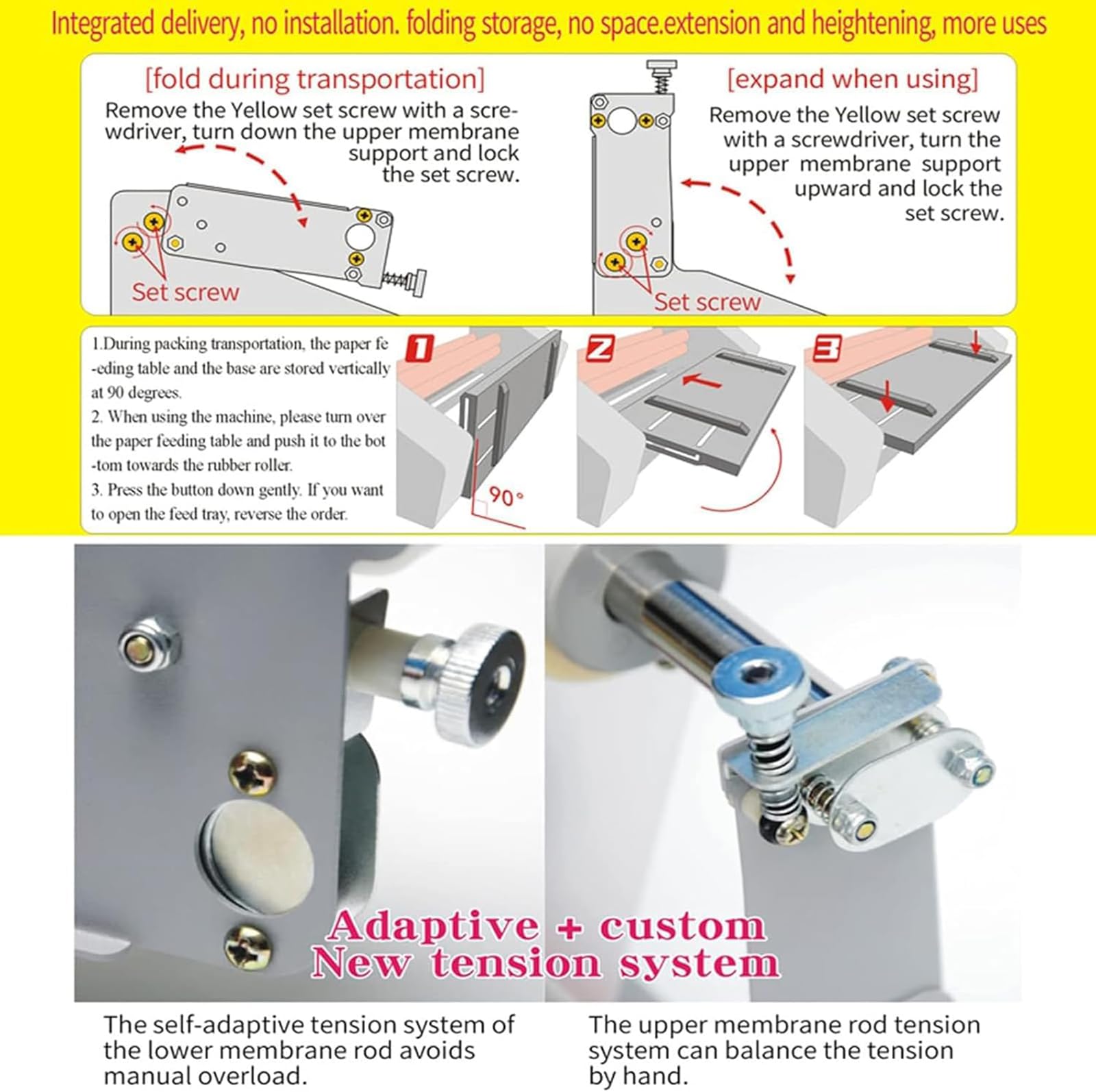 Electric Laminator, Laminator Machine, 0-180? Adjusted Single and Dual Sided, A2+ Four Roller Cold Hot Laminating Machine with LCD Digital Display, for Home Office School Use
