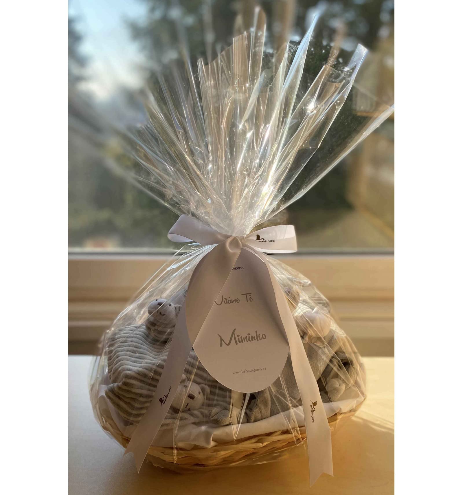 Regalos Originales para Bebés Recién Nacidos | Babero bordado con interior plastificado (Babero + 2 Muselinas | Azul) | BebeDeParis