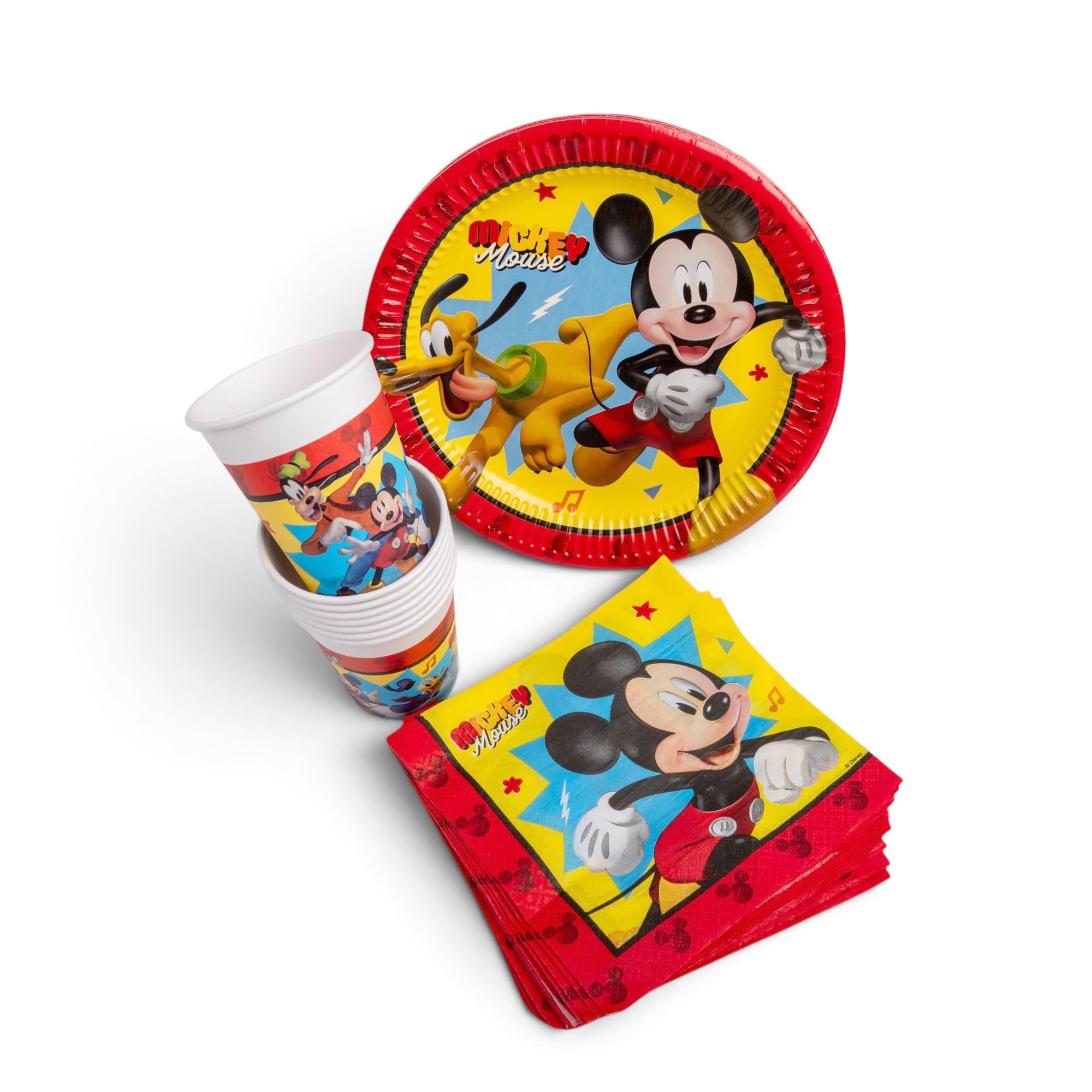 Disney Mickey Jump Into Fun Tableware Party Set for 8 Guests (36pc)