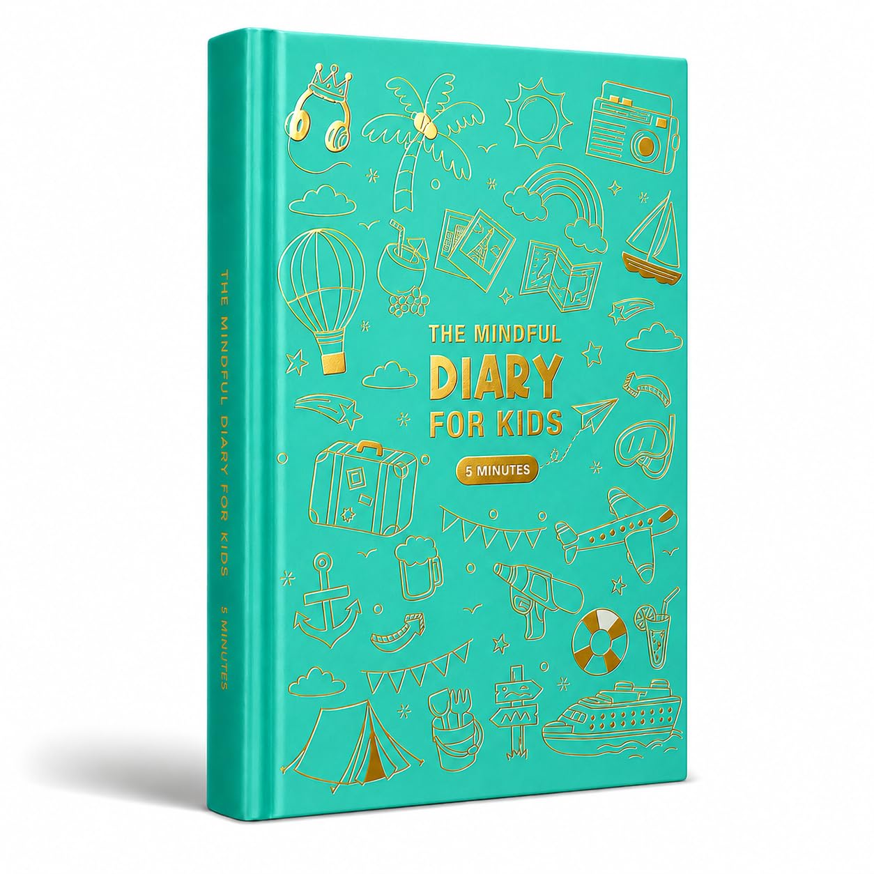 BIROYAL 5-Minute Kids Diary - Kids Journal for Aged 6–12 - Develop Mindfulness, Positive Habits & Emotional Expression - Gratitude Journal for Girls & Boys