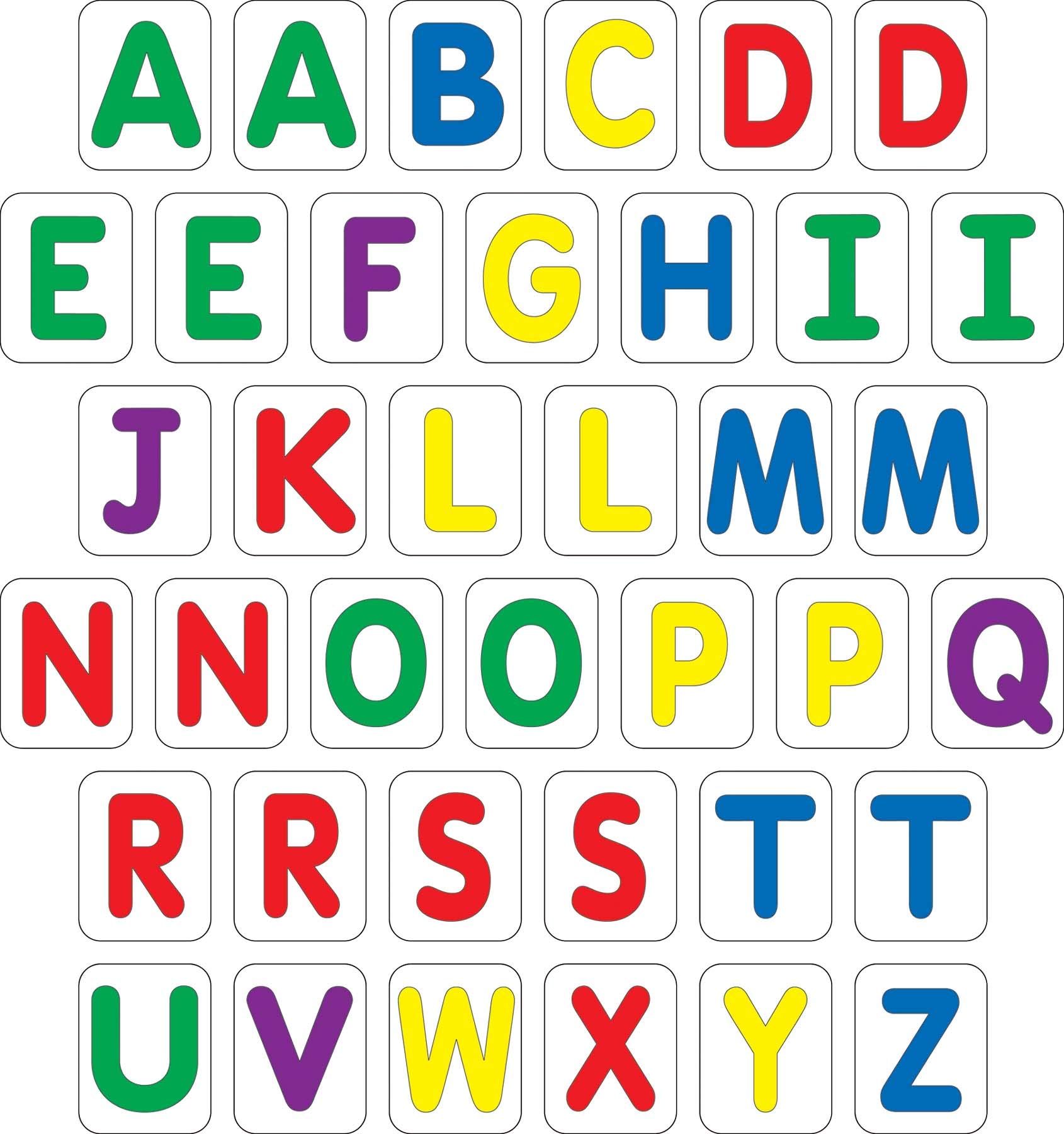 Barker Creek Learning Magnets, for Children, Uppercase Letters, Includes Letters in Alphabet, 38 Magnets (1120LM)