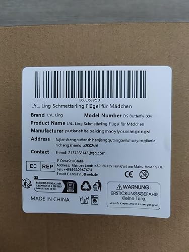 Miniatura 8 de Alas de mariposa para niñas, alas de hadas de doble cara, disfraces de Halloween para niños, juego de 3 capas de mariposa.