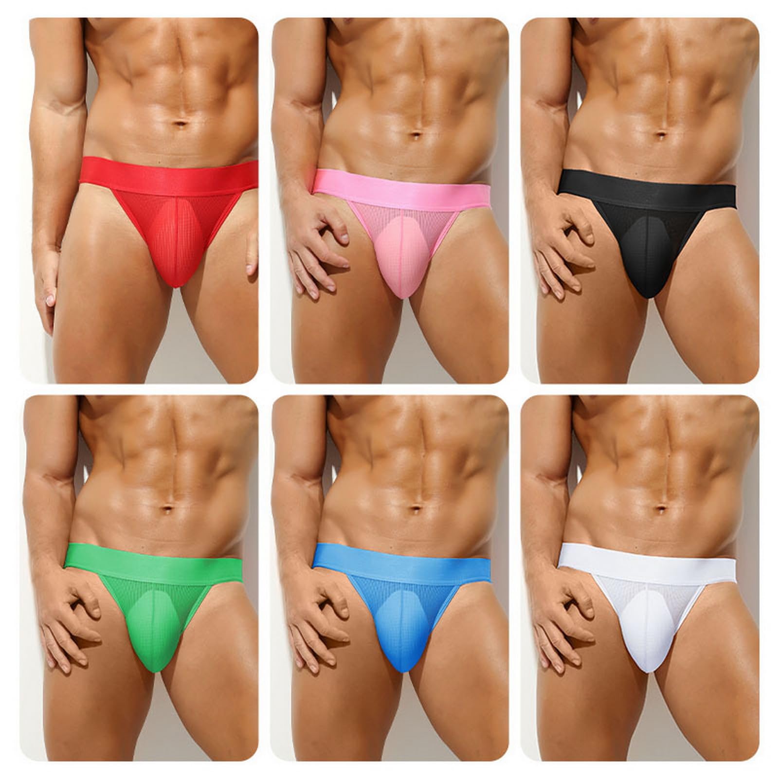 Faringoto Calzoncillos para hombre, tangas, tangas, sexy, gay, glúteos, bikini hueco