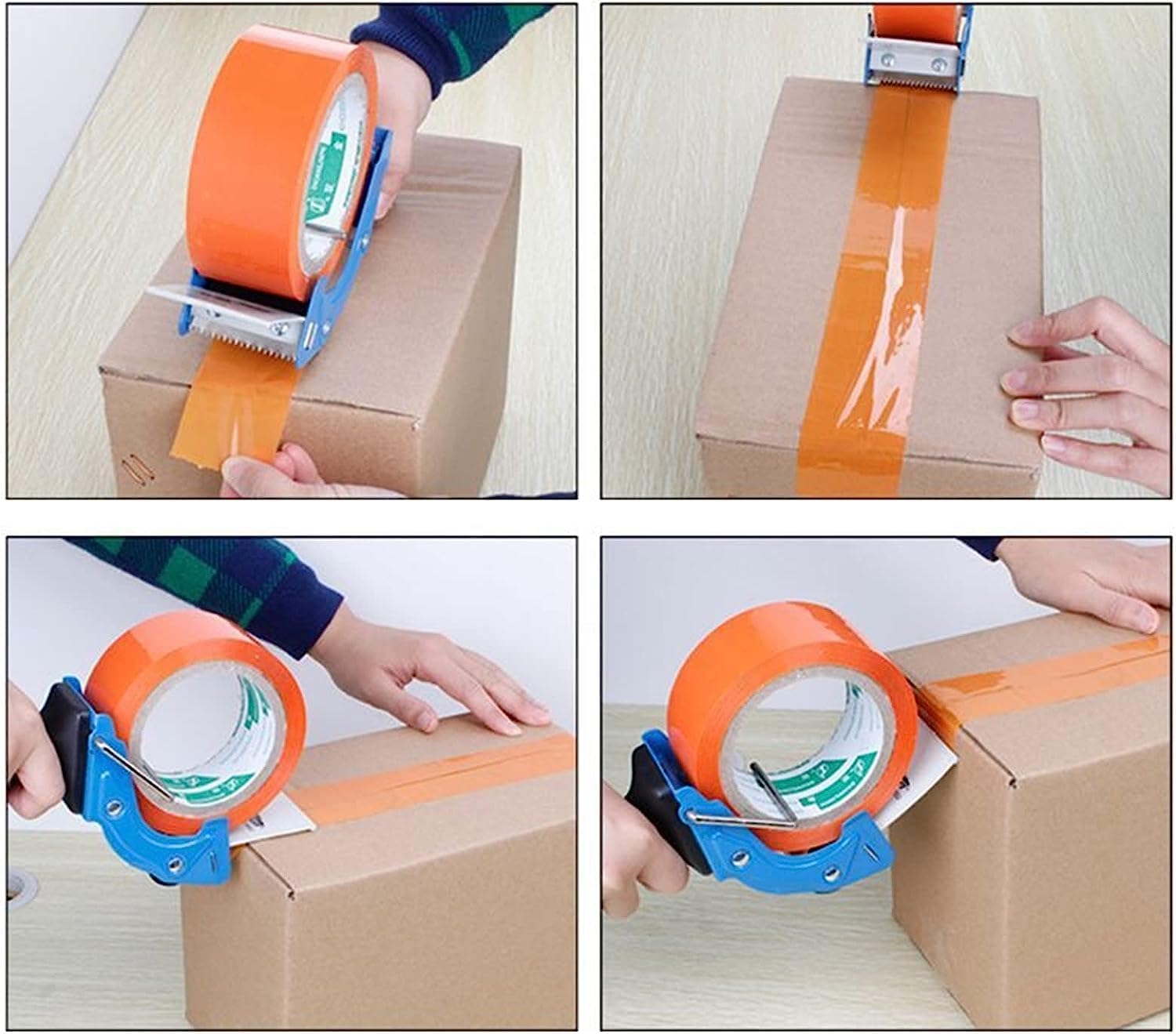 Paketbandabroller, Klebebandabroller, Klebebandabroller, Bandverpackungsmaschine, Klebebandverteiler, manuelle Verpackungsmaschine, Zuschnitt in zufälliger Farbe