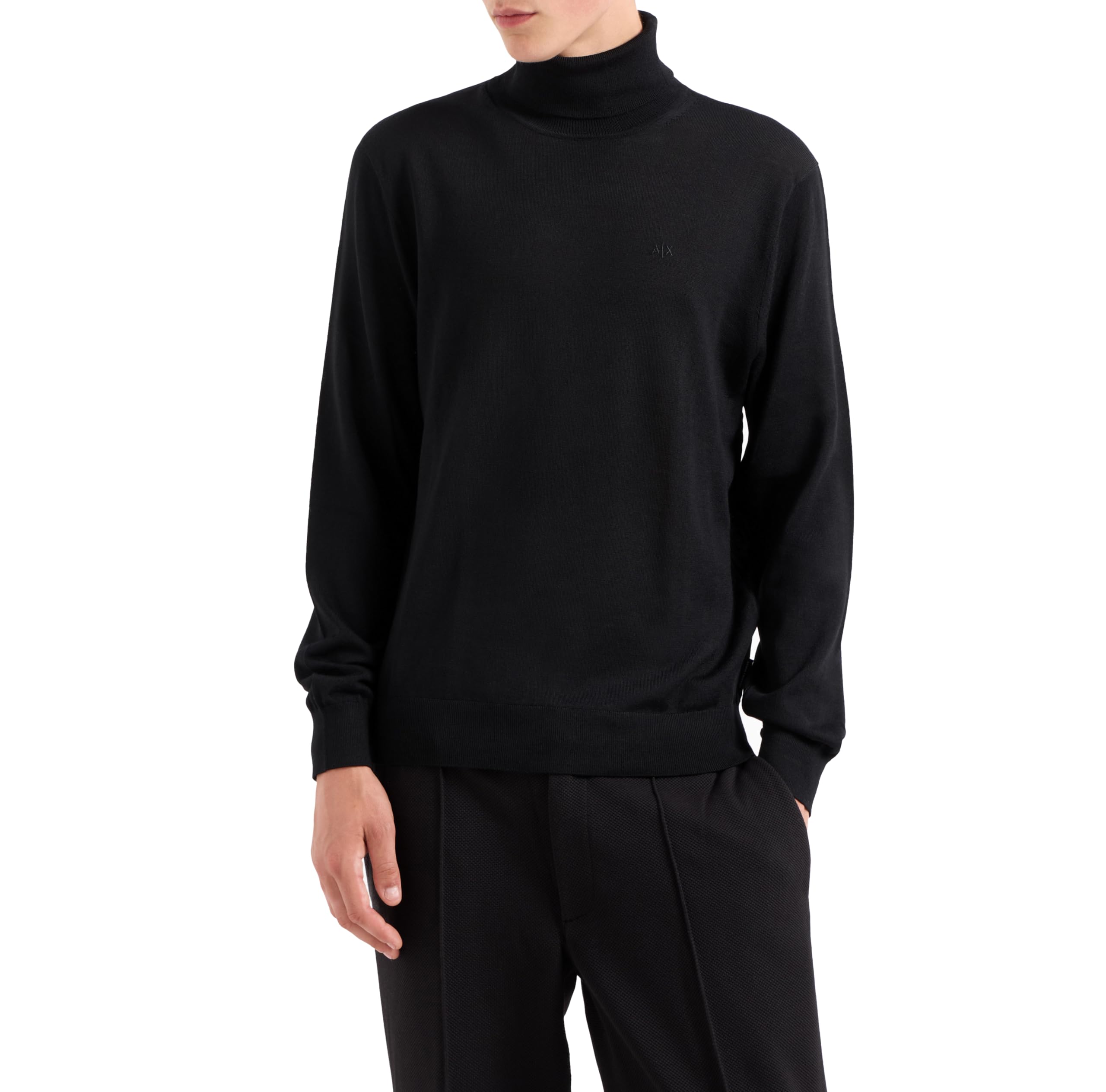 Armani Exchange 8nzm3c Camiseta Cuello Alto Hombre (Pack de 1)