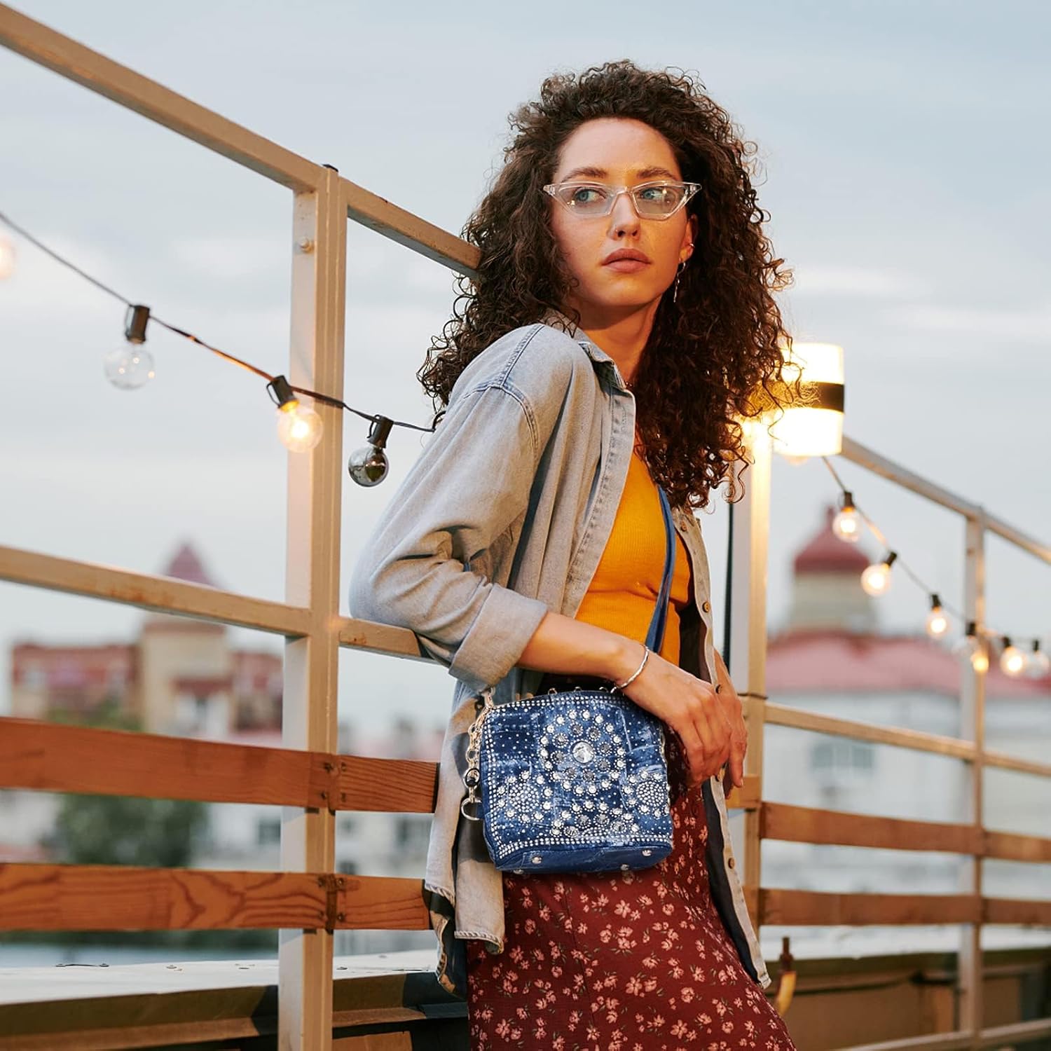 Bling Purses for Women Glitter Handbags Rhinestone Crossbody Purse Sparkly Rhinestone Evening Clutch Shoulder Bag