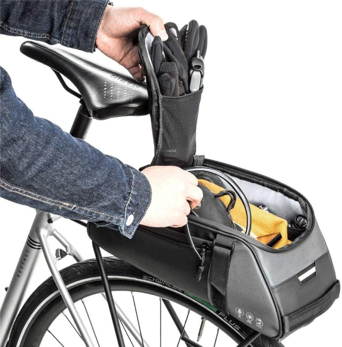 bolsa de bicicleta, Bolsa for bicicleta Bolsa for sillín de bicicleta Bolsa de carga for bicicleta Bolsa de almacenamiento for bicicletas de ciclismo Almacenamiento trasero de bicicletas Almacenamient