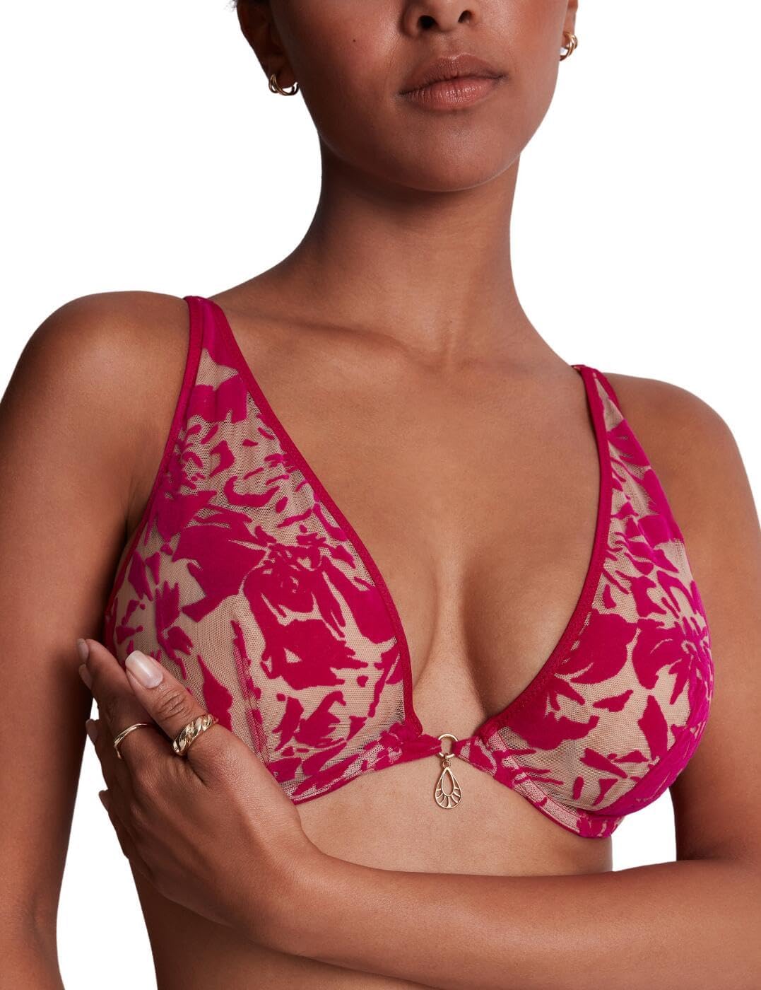 Aubade Women's Wild Vibration Plunging Triangle Bra