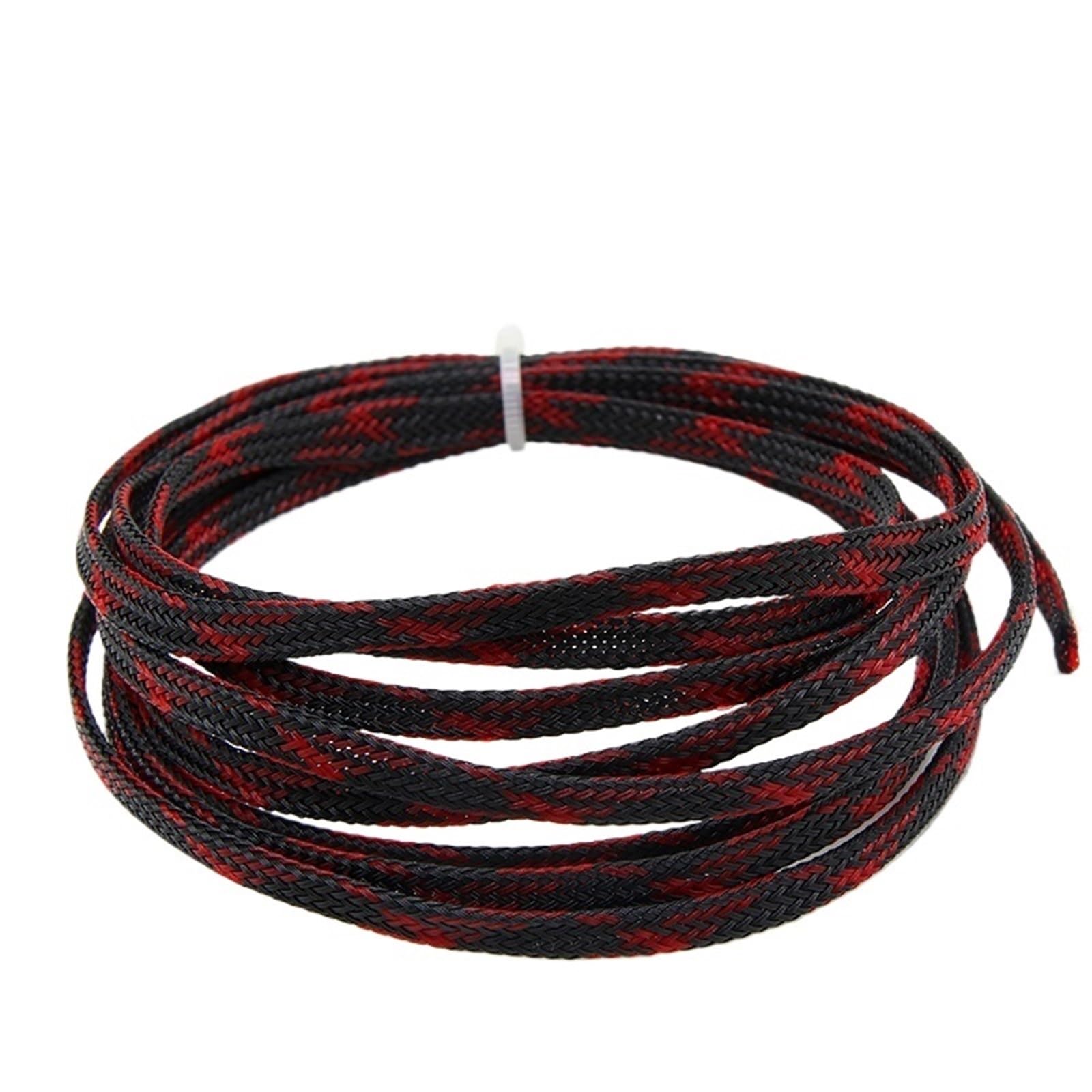 Copri Cavi 1~50M PET Manicotto for cavo intrecciato 2mm-30mm Espandibile Linea di protezione Avvolgicavo Guaina Pelle di serpente for cavi(Black Red Cross,16mm,20 meters)