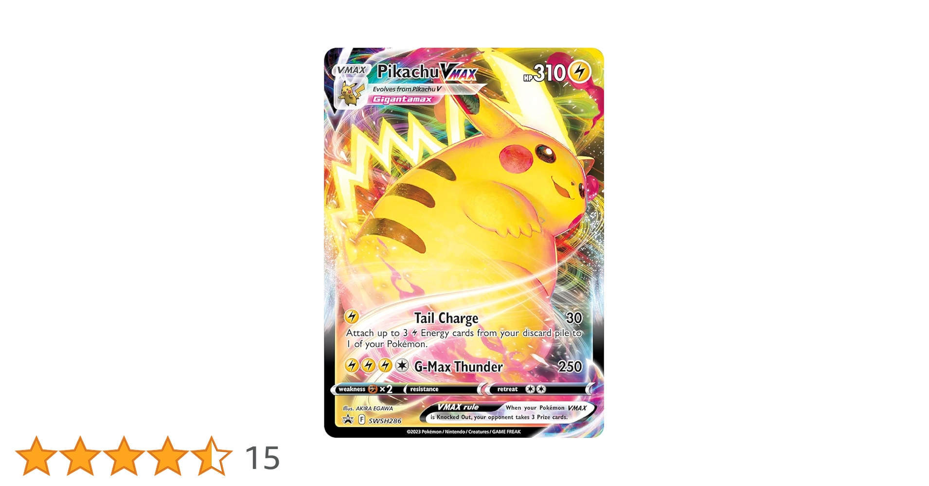 ポケモンカードゲーム Limited edition Pikachu Pikachu VMAX SWSH286 JUMBO OS Pokemon Promo Card (SWSH Promo