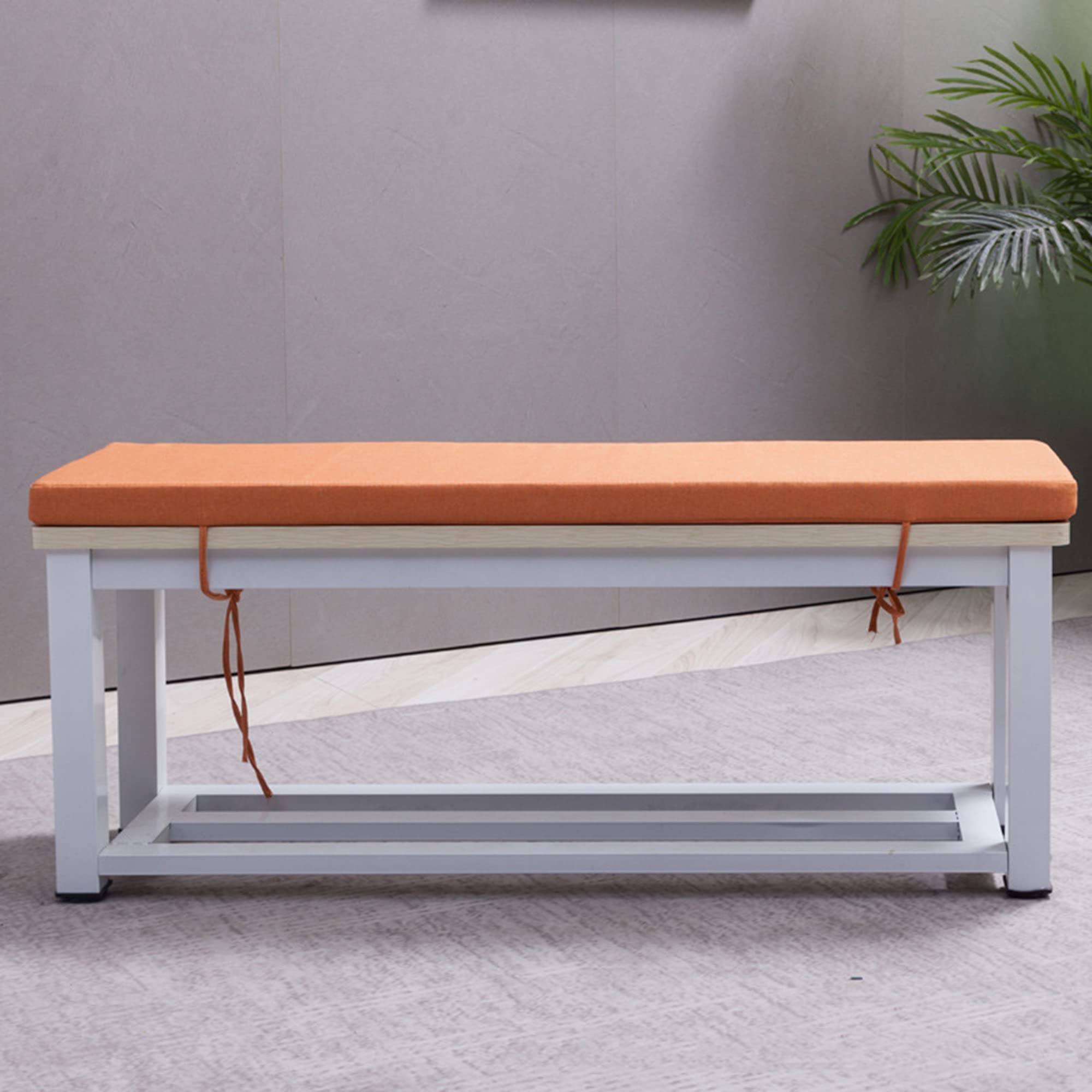 Panchina lunga impermeabile 60 x 40 x 5 cm, spessore 5 cm, per interni ed esterni, giardino, per 2-3 posti, perfetta per cucina, patio, altalena, sala da pranzo, colore: rosso