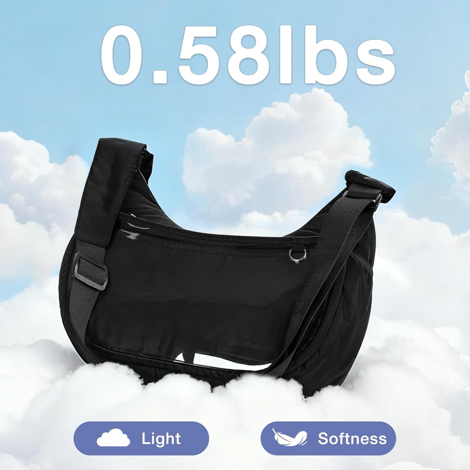 STEAMEDBUN Ita Shoulder Bag Crossbody with Insert Kawaii Pin Display Bag Cute Ita Purse for Cosplay Anime - Image 7