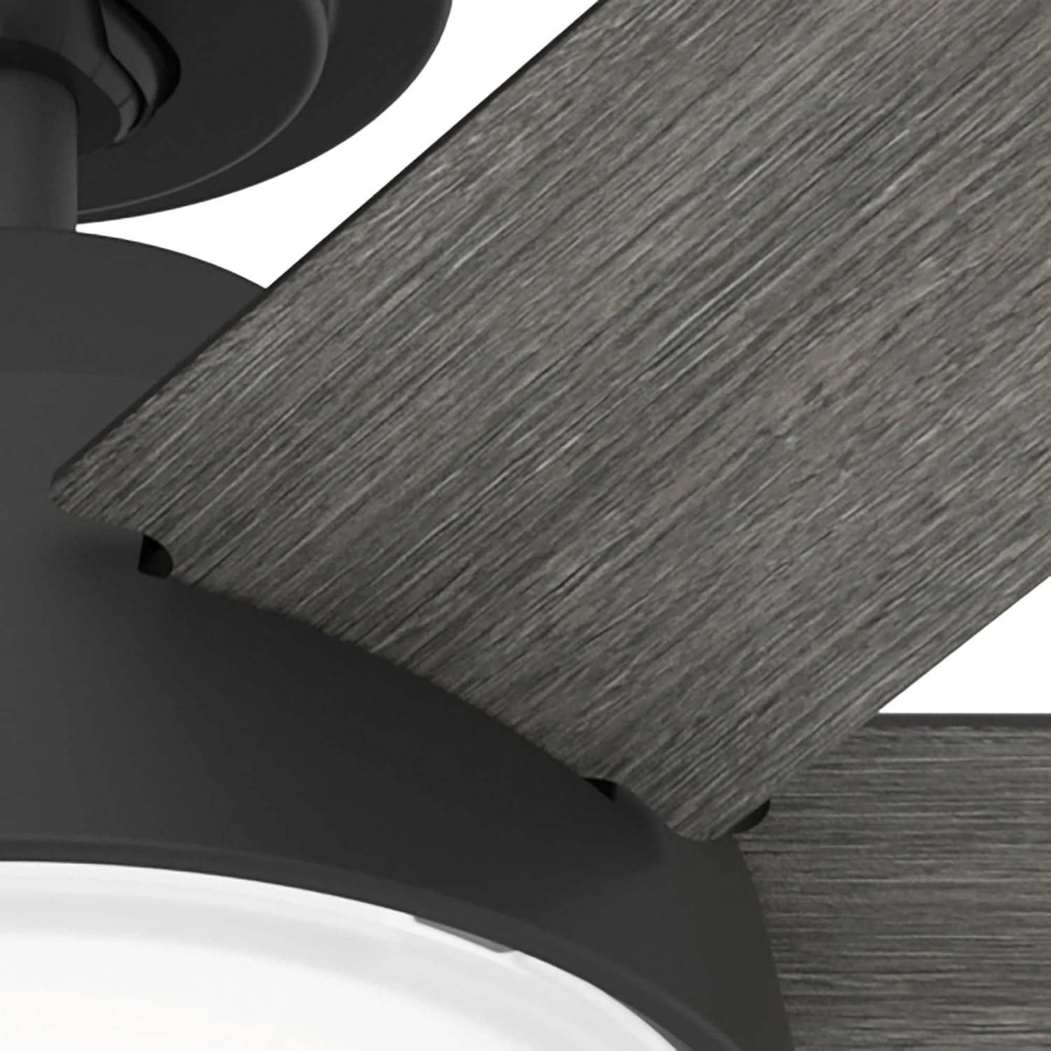 Hunter 52 inch Donatella Matte Black Ceiling Fan with LED Light Kit and Handheld Remote