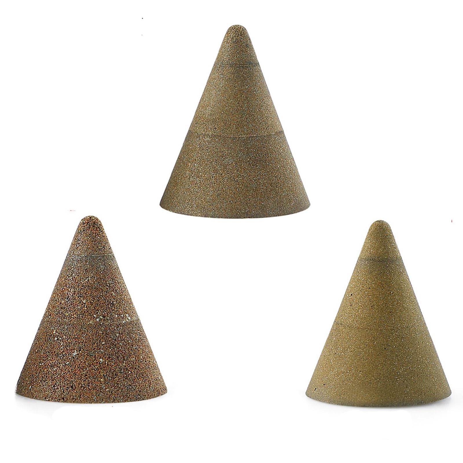 3 Pièces Cône Diamant Meule Fil Tête Polissage Roue Ponçage 50 100 200 Grain Meuleuse D Outils Abrasifs