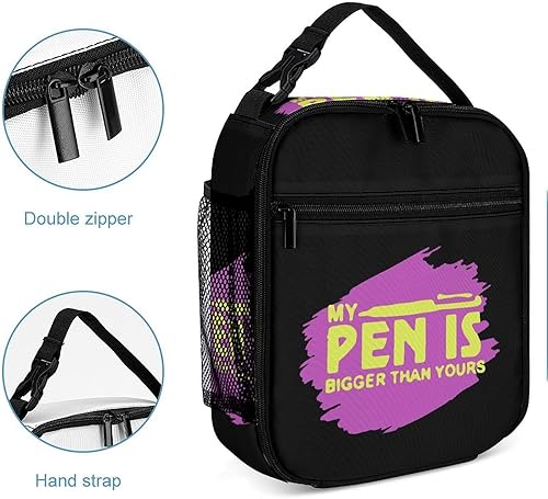 Miniatura 5 de Pen is Bigger Than Yours Insulated Lunch Bag for Women Men Reusable Lunch Box Tote Bag for Work Travel