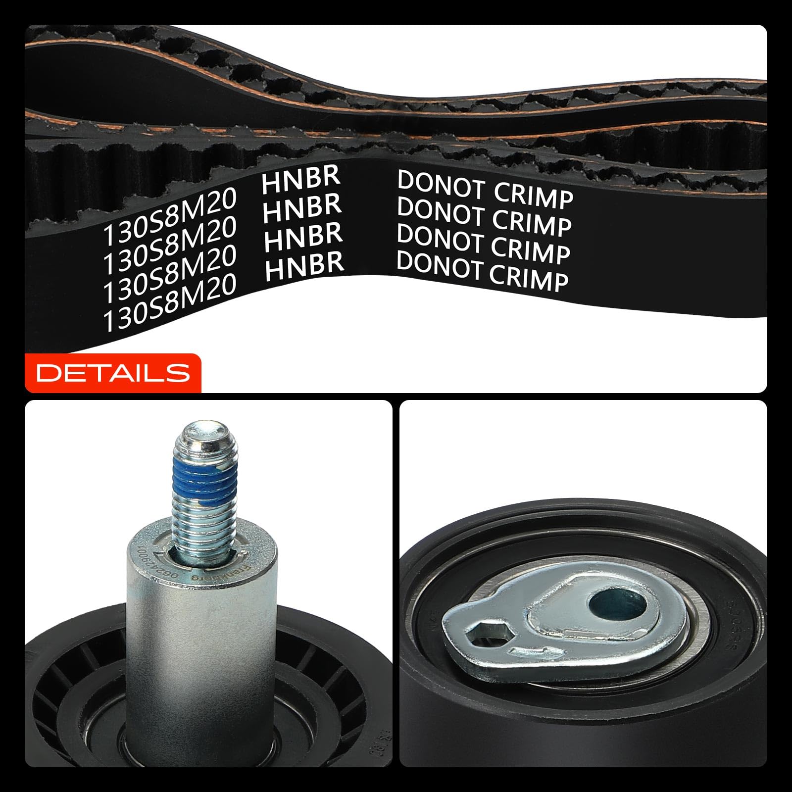 Frankberg Kit de courroie de distribution avec pompe à eau KP25565XS-1