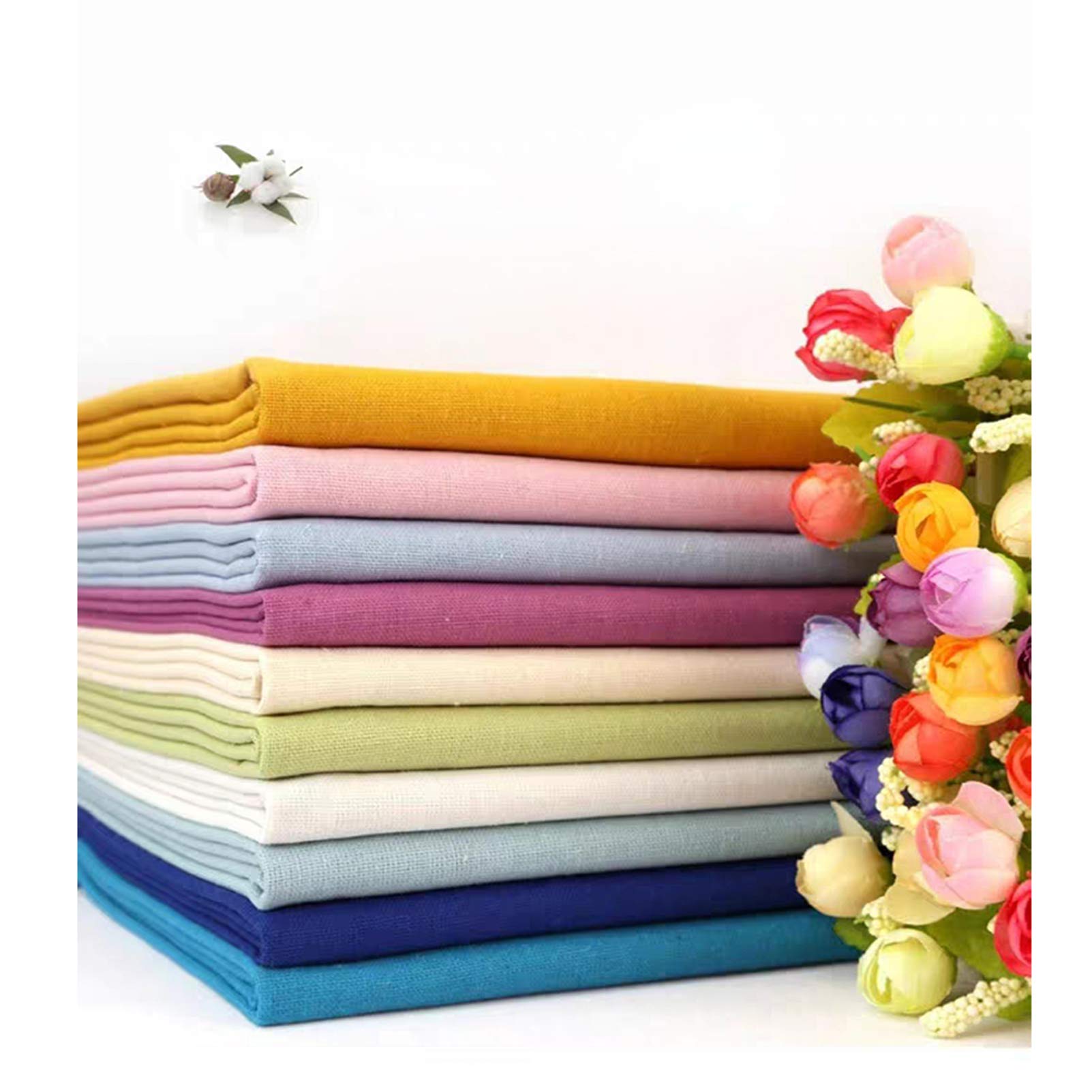 Tessuto di Lino Naturale,per Realizzare lavori di Cucito,Tessuto di Lino Artigianato,Sartoria,Tende,Patchwork,Abbigliamento,tappezzeria
