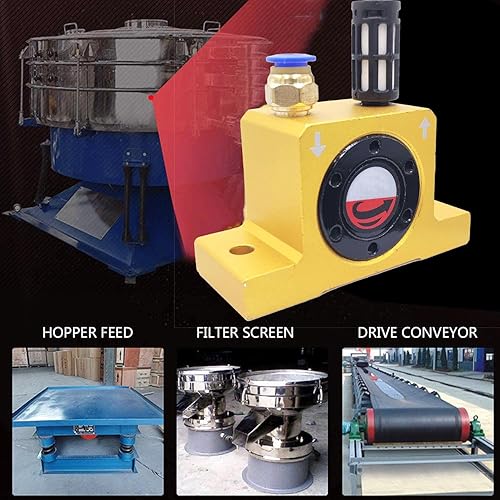 Miniatura 5 de G 38" vibradores neumáticos de turbina de aire vibradores silenciosos de oro industrial para tolva GT48 de oro con silenciador libre