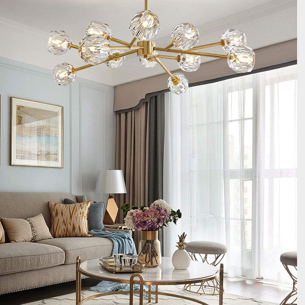 クリスタルビーズ装飾 9灯シャンデリア ガラスのビーズが美しい