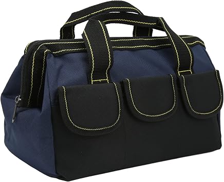 Heavy Duty Multi Function Tool Storage Bag for Workshop Home Blue Black 18in