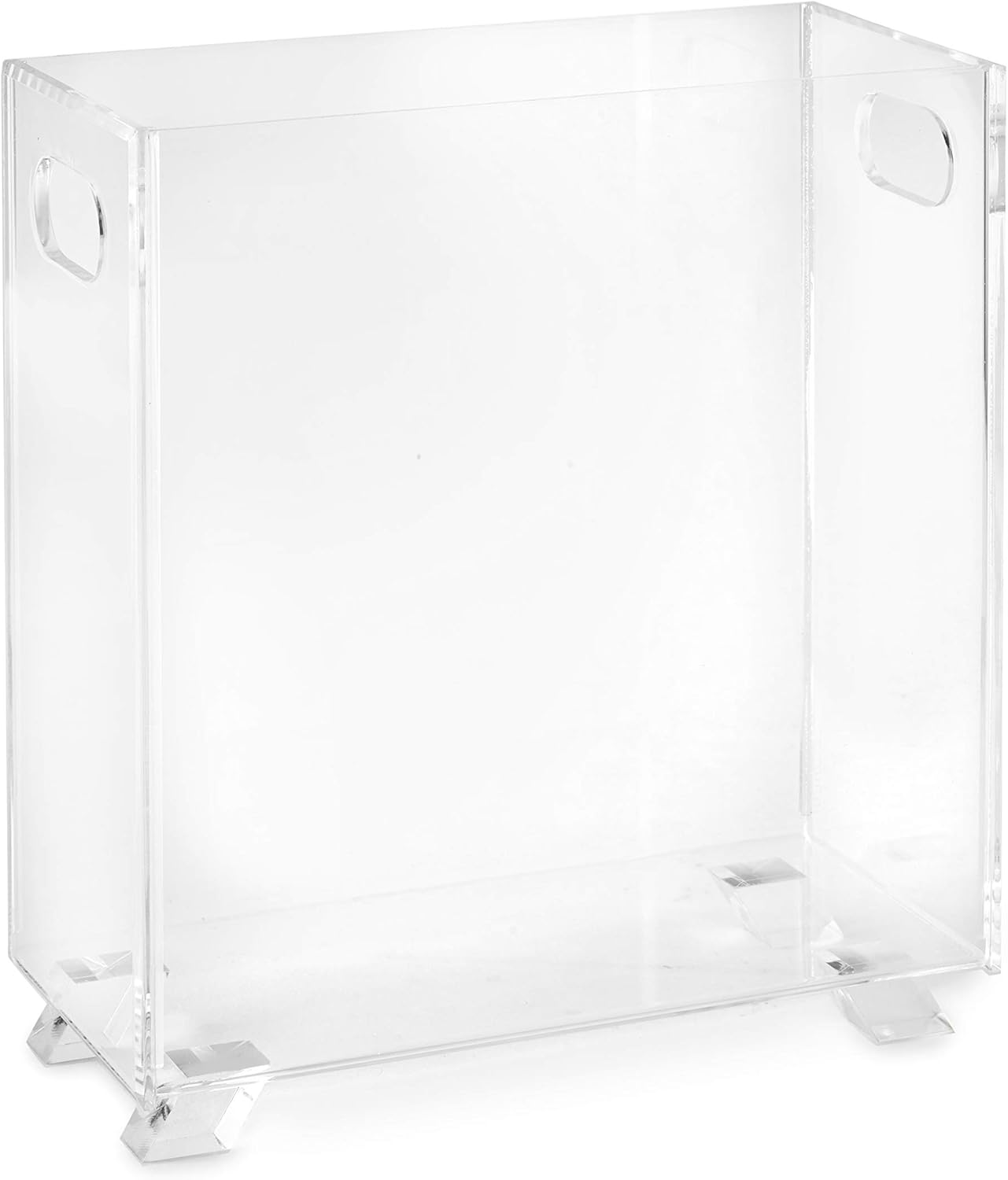 Huang Acrylic Clear Magazine Holder or Wastebasket