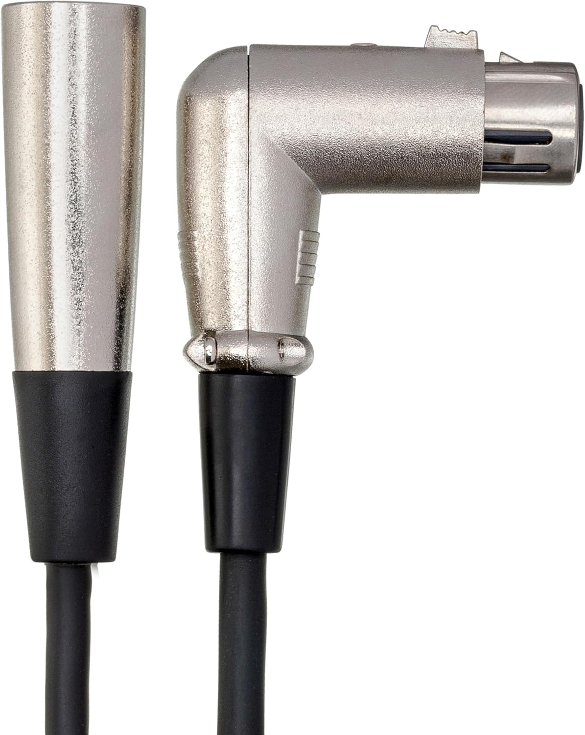 Hosa XFF-125 Balanced Interconnect, Right-angle XLR3F to XLR3M, 25 Feet