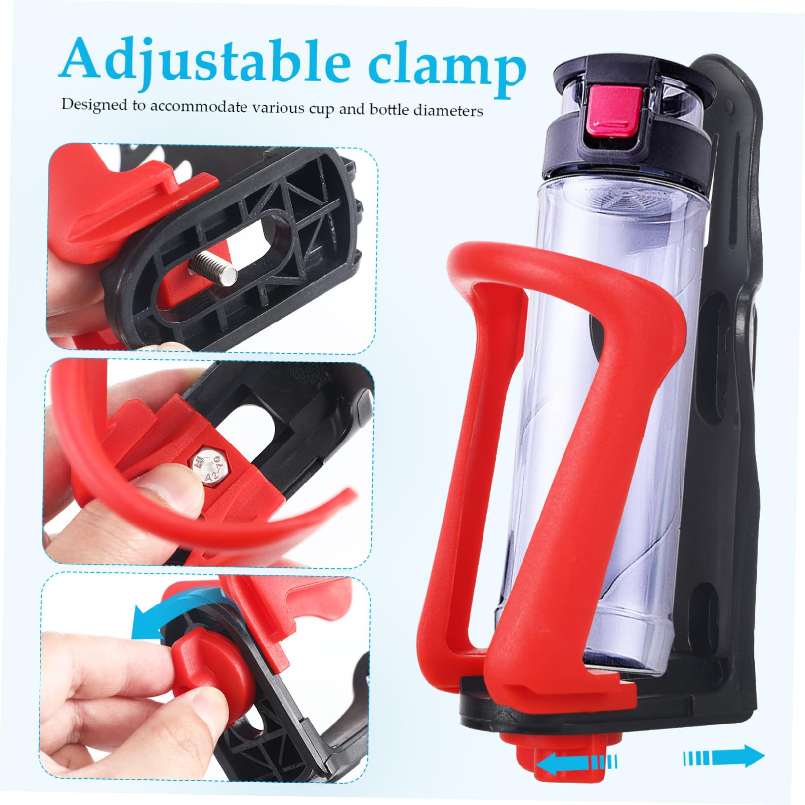 2 Stücke Isolierte Fahrrad Wasser Flasche Robust Flasche Käfig Einfach Installieren Bike Cup Rack