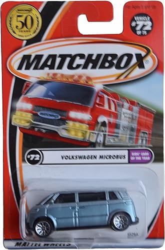 Matchbox Volkswagen Microbus, 50 años Azul #7275