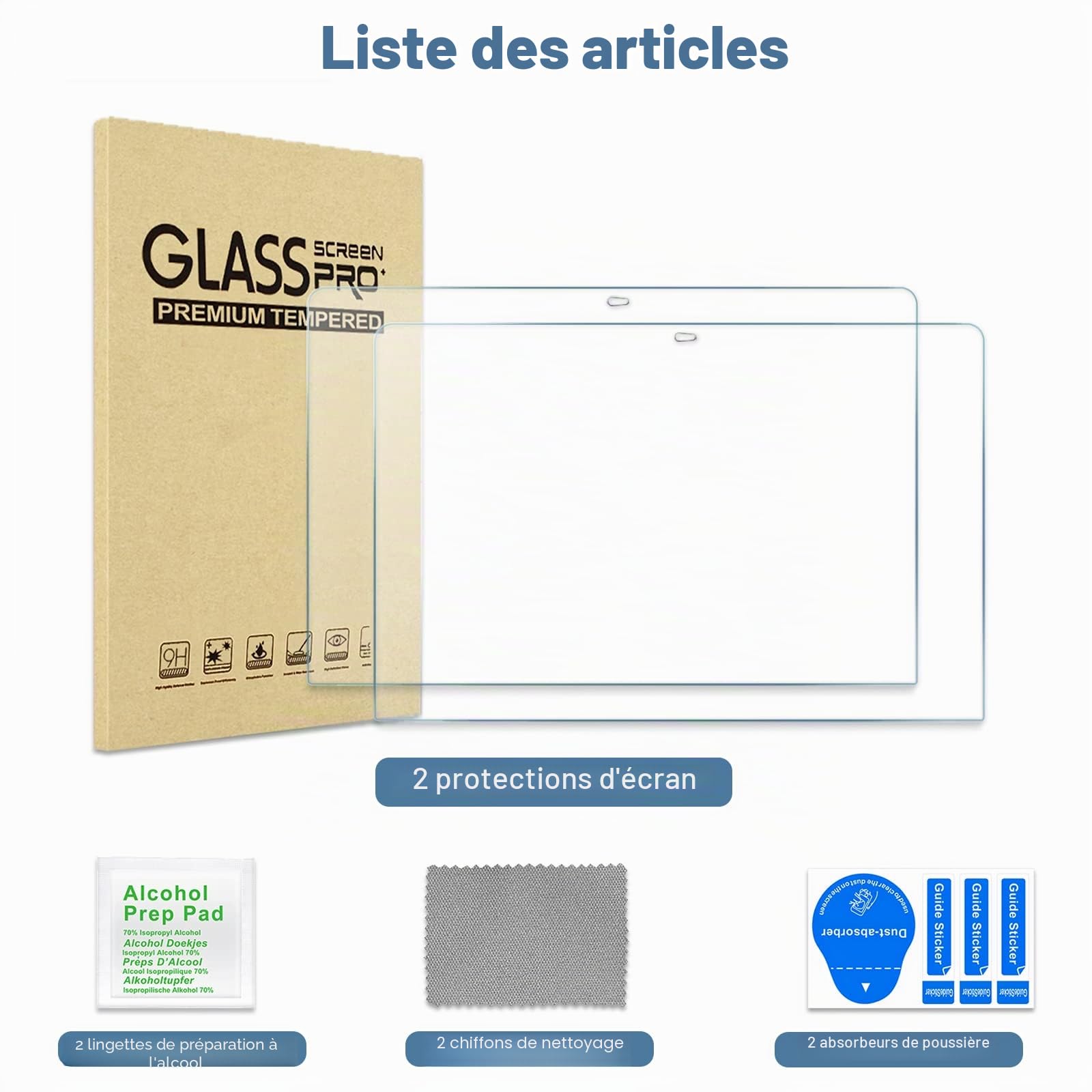 ProCase Verres Trempé MacBook Pro 13" M2 2022 M1 2020-2016 Air 13 Film Protection 0.2mm Dureté 9H