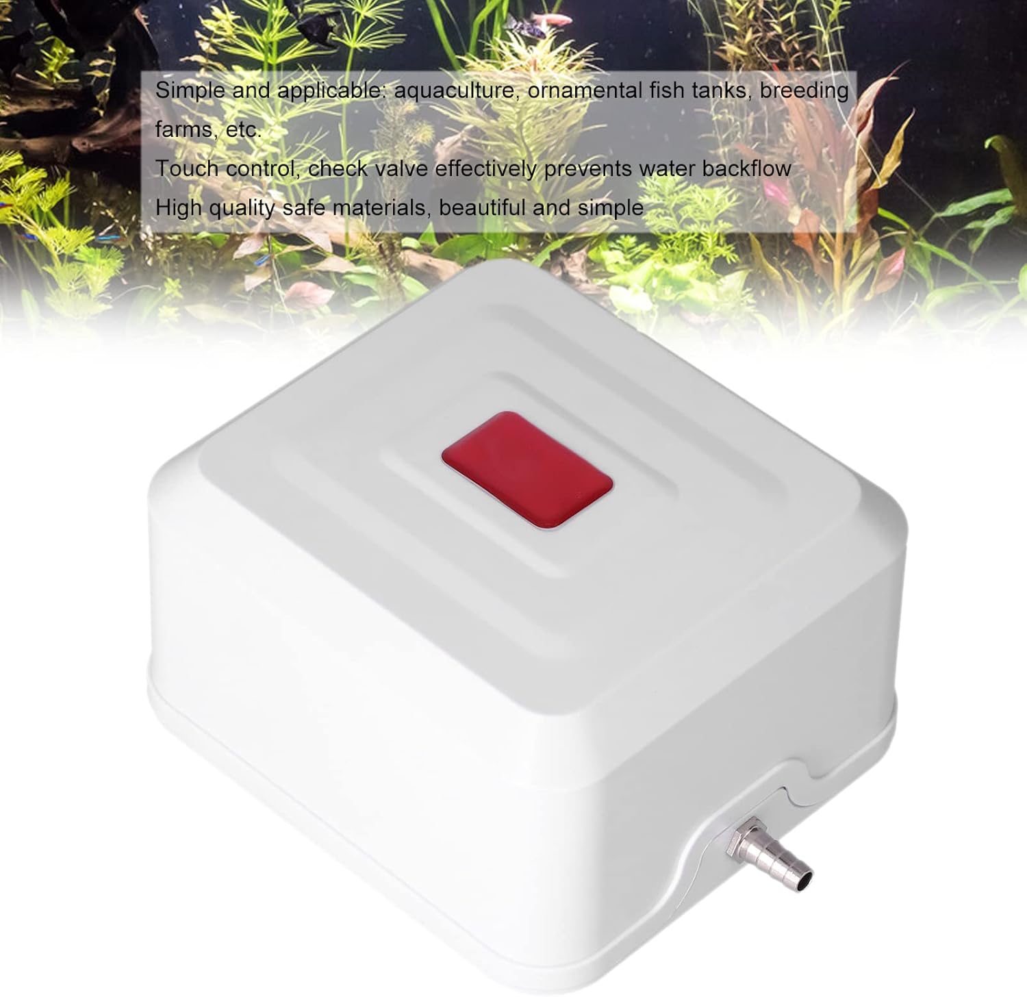 EVTSCAN DAP‑15L Aquarium Air Pump Touch Screen Adjustable Powerful Hydroponic Aerator Pump for Aquarium and Hydroponic Systems