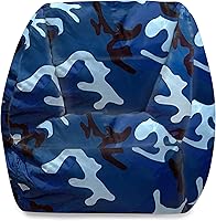 Vista 339 de Posh Creations Puf estructurado cómodo para jugar, leer y ver la televisión, Malibu Lounge, tela de lona para colorear, criaturas