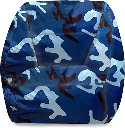 Miniatura 339 de Posh Creations Puf estructurado cómodo para jugar, leer y ver la televisión, Malibu Lounge, tela de lona para colorear, criaturas Criaturas de tela