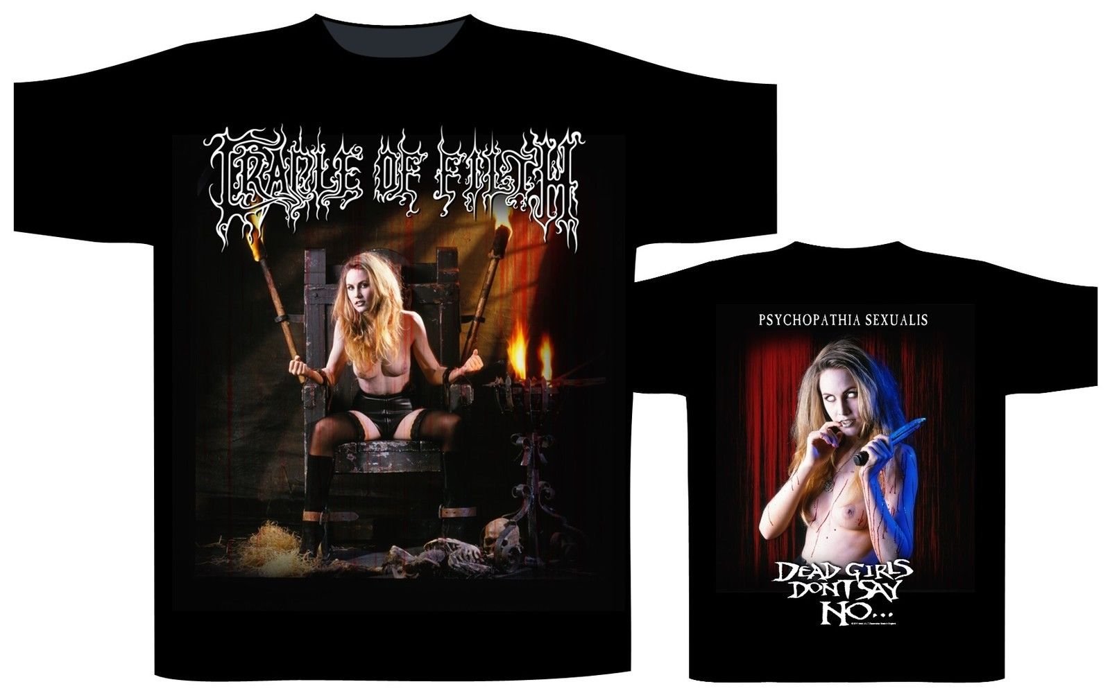 CRADLE OF FILTH DEAD GIRLS DON'T SAY NO Shirt : Amazon.de: Fashion