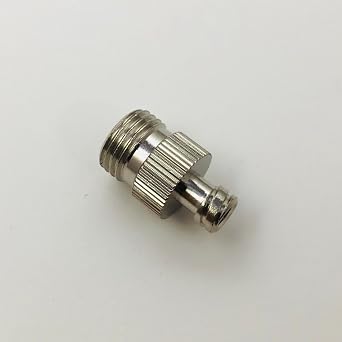Metal Female Luer Lock Syringe Fitting to Pipe NPT 1/4 Male (2 Units)