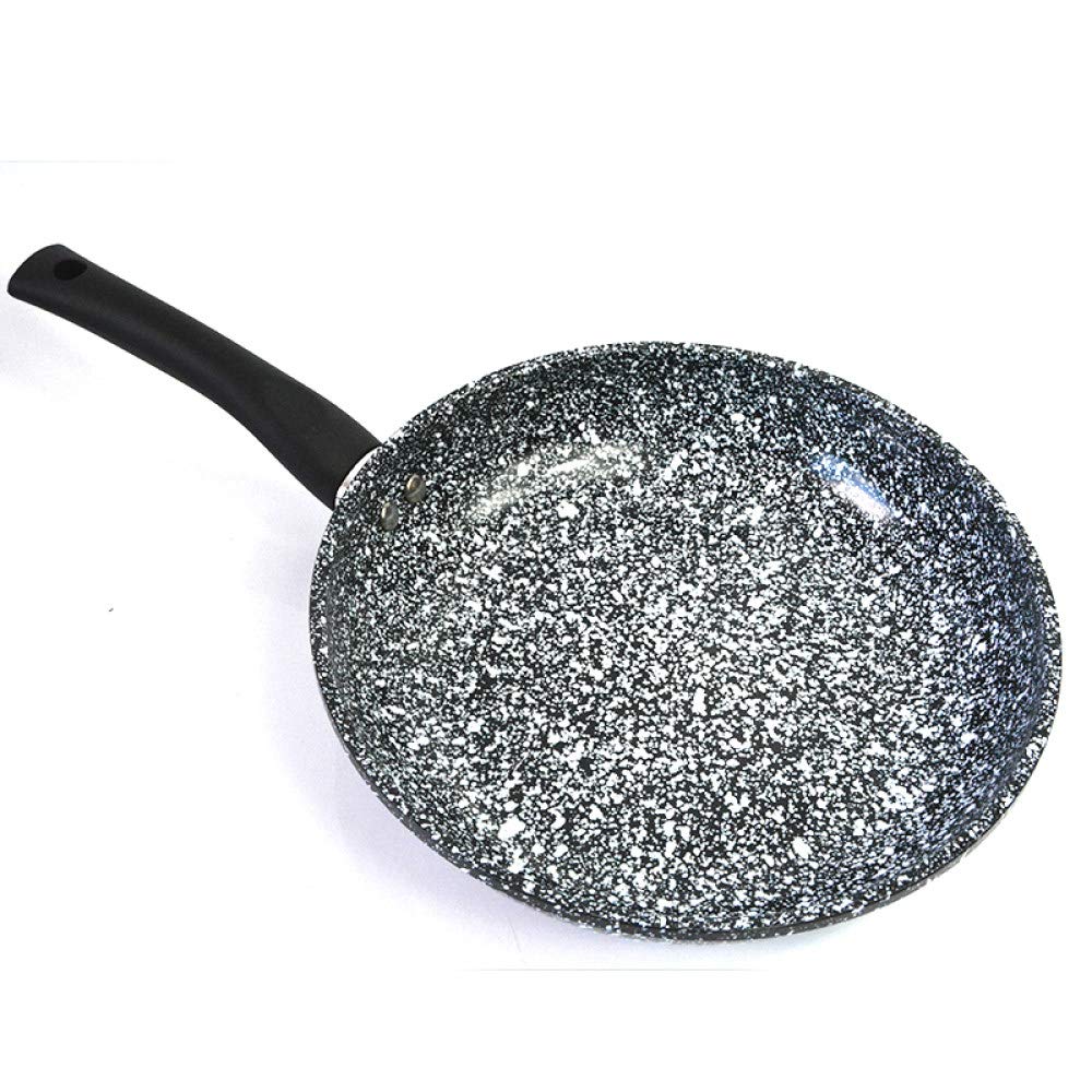 Nieprzywierająca powłoka ceramiczna 28 cm rondel patelnia zestaw granitowa powłoka omlet patelnia z wzorem płatka śniegu na patelnie i patelnie do steków czarno-białe opcje kolorów
