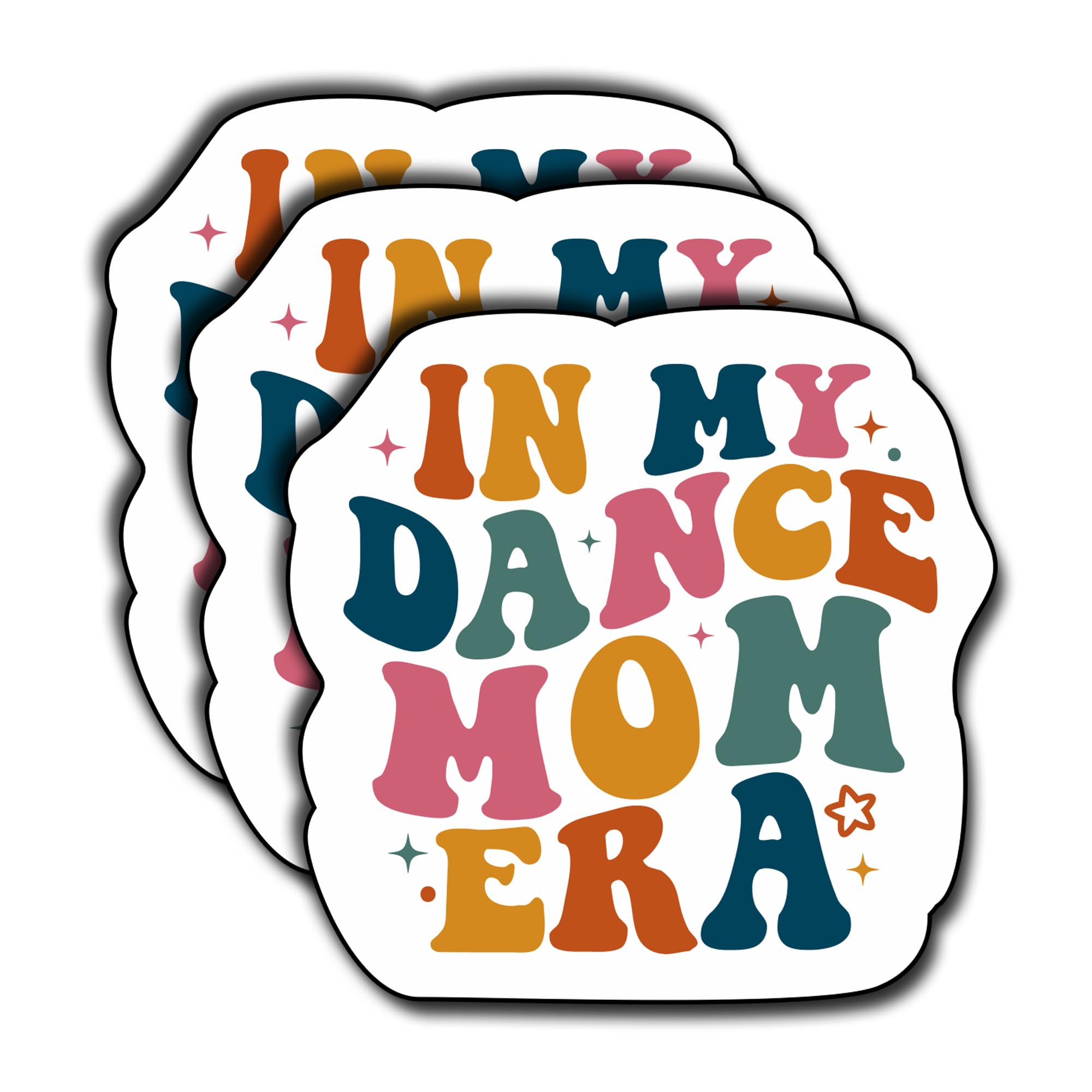 (3Pcs) in My Dance Mom Era Sticker Dance Mom Mama Sticker Dance Lover 3" Waterproof Vinyl Sticker for Hard Hat Laptop Water Bottle Books Stickers Decor Decal Stuff Gifts Size 3 Inch