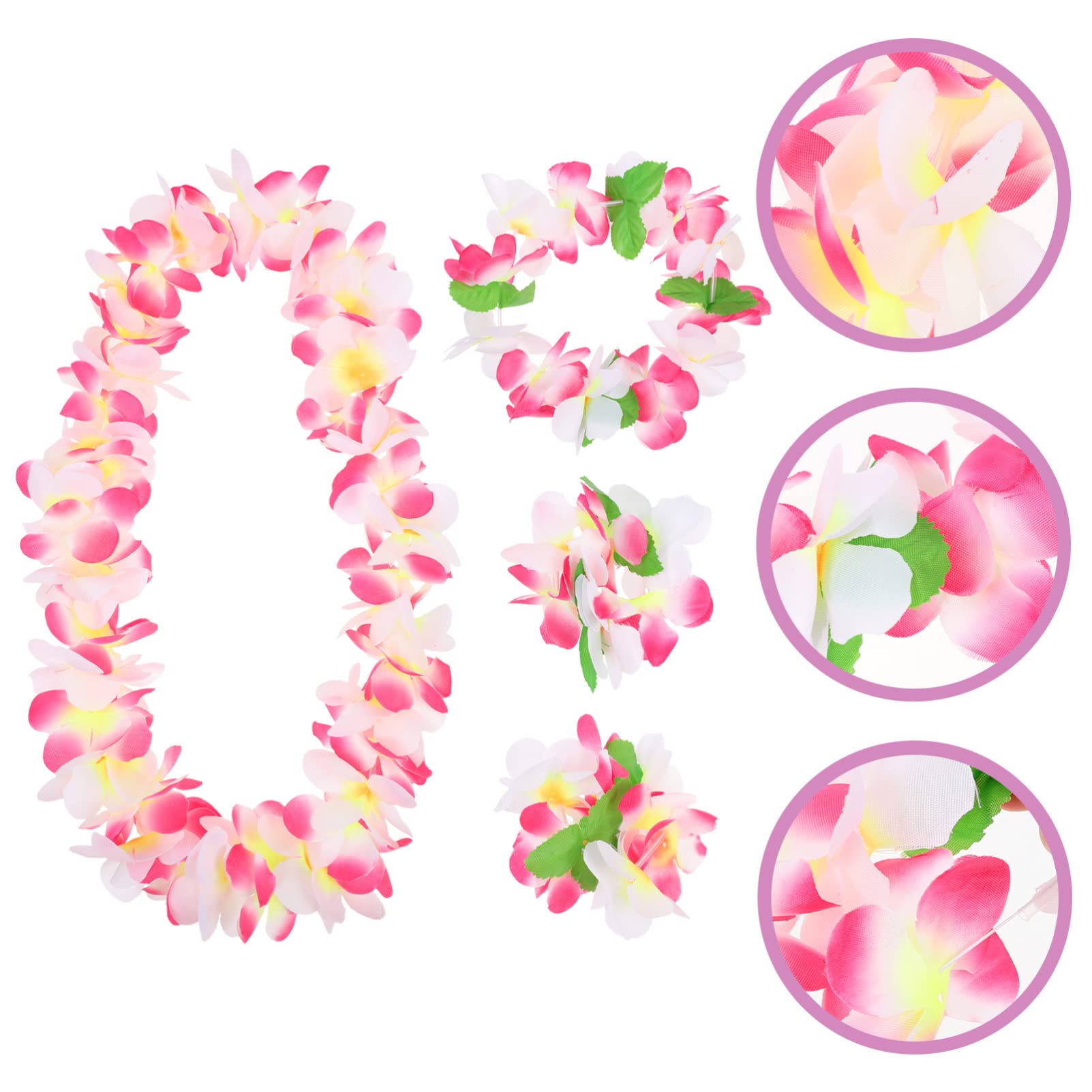 5sätze Hawaiianische Garlands Aus Künstliche Blumenkränze Für Strandpartys Und Geburtstagsfeiern Perfektes Für Tropische Themen Und Luau-Events