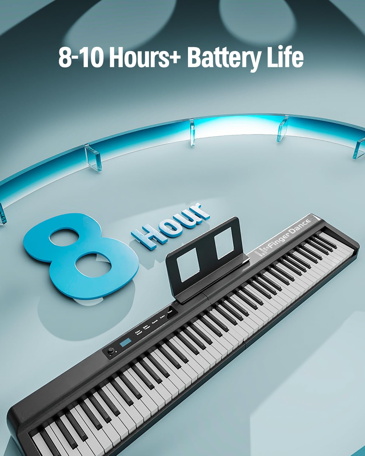 Finger Dance Folding Piano 88 Key Keyboard Pro, [ Upgrade Chip