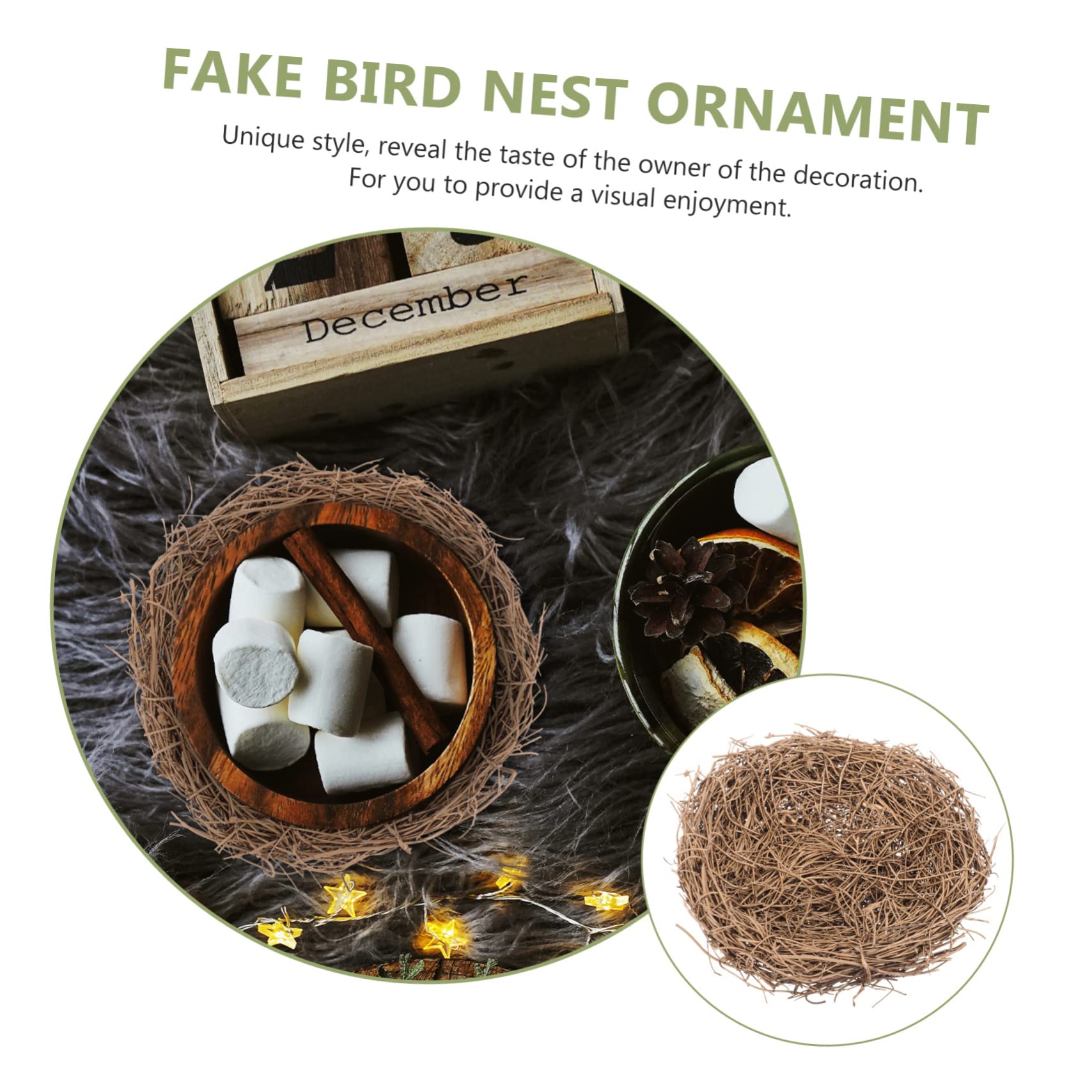 VANZACK 5 Uds Nido De Pájaro Nido De Pájaro Nido De Pájaro Adorno De Nido De Pájaro Adornos De Nido Decoraciones Decoración De Boda Casas Decorativas para Pájaros Decoración De