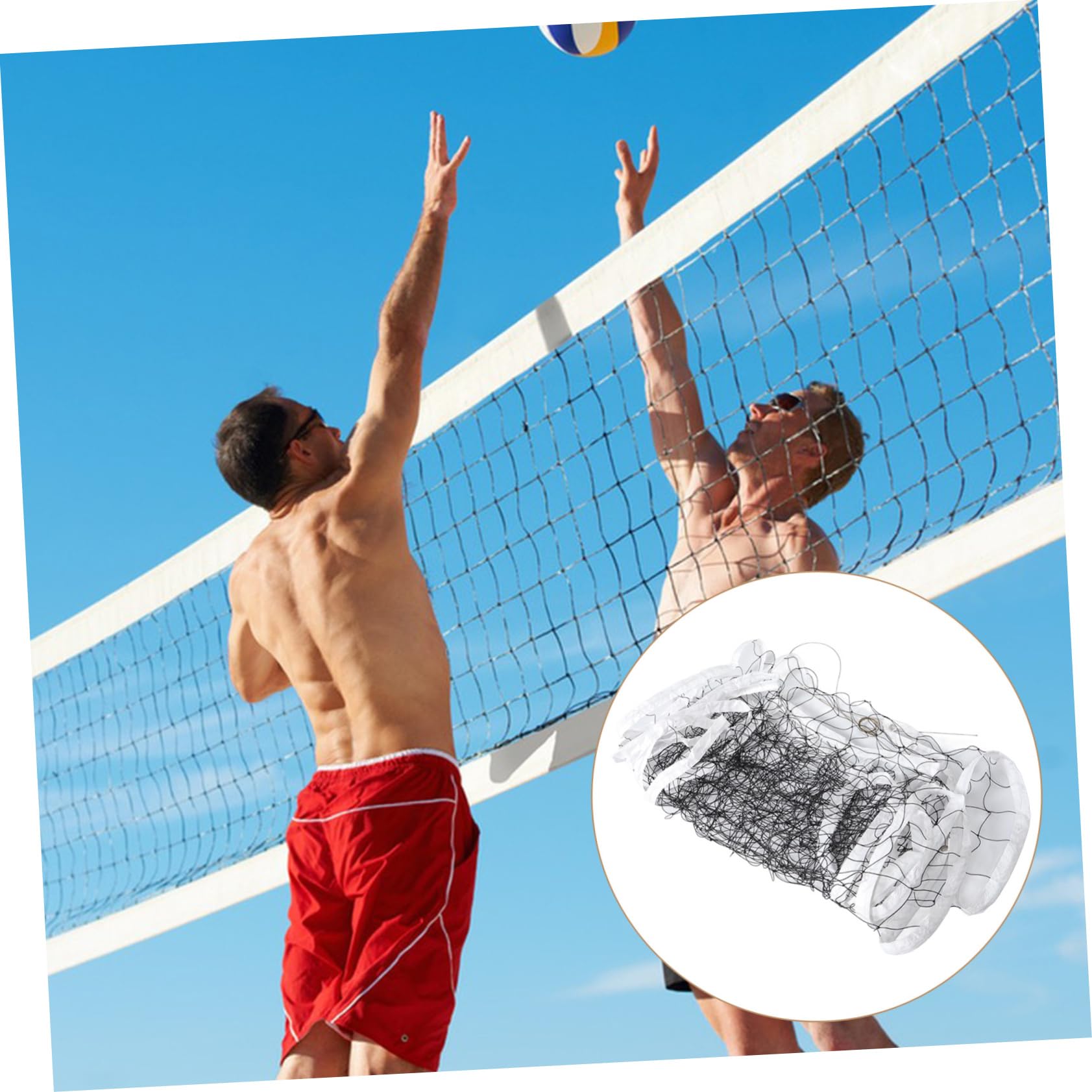 Kisangel Red De Voleibol Alta Resistencia Portátil para Exteriores e Interiores Reforzada para Piscina y Patio