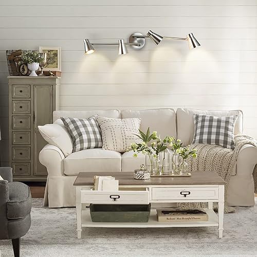 Miniatura 6 de DLLT - Luces de riel enchufables, pequeño foco de pared direccional, lámpara de techo empotrada para pasillo, mesita de noche, pasillo, imagen de