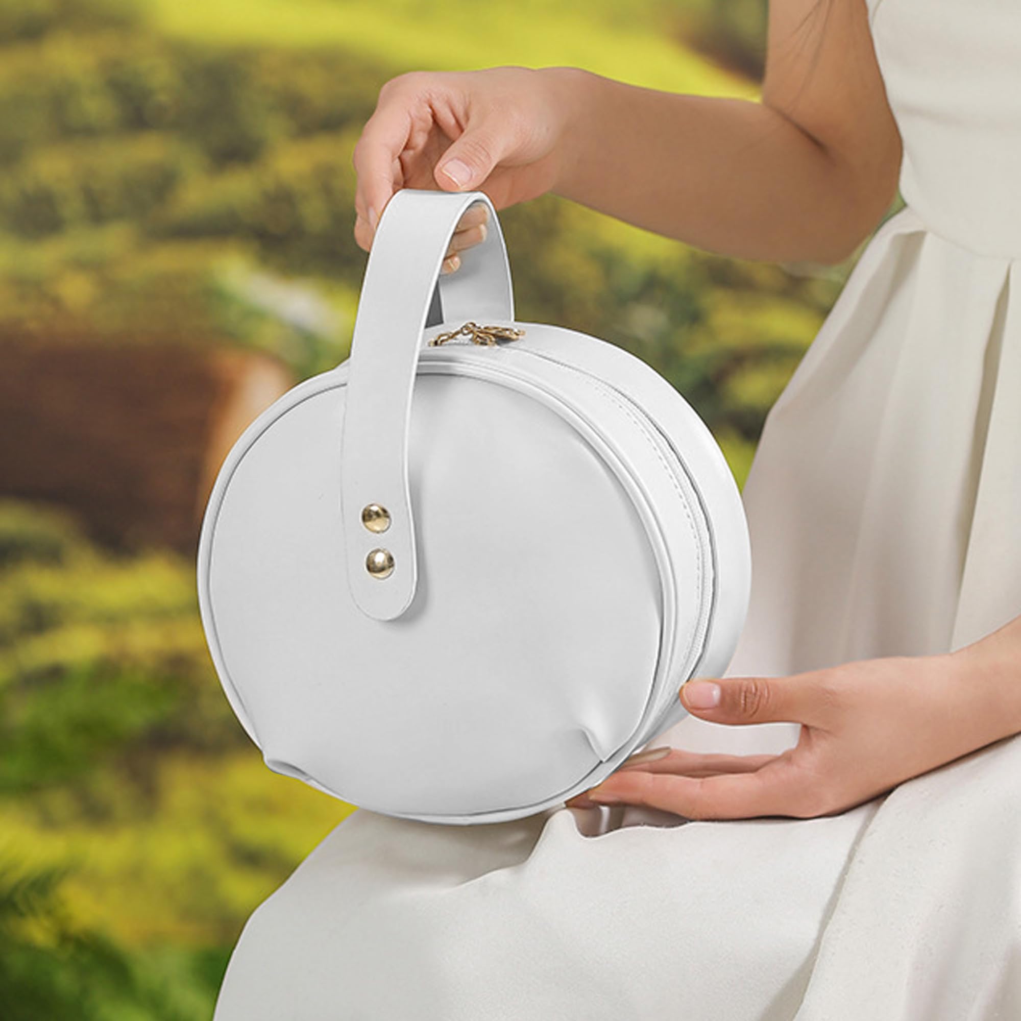Sac De Rangement Voyage Pour Sous-vêtements - Blanc, Dimensions 28x11x16cm, En Polyester - 6